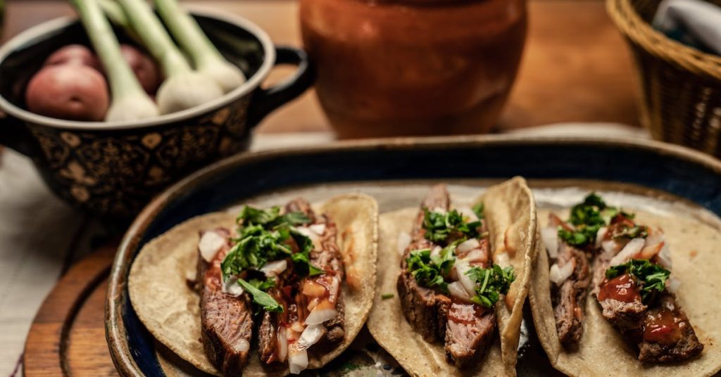 Healthy Steak For Weight Loss sliced-beef-steak-and-green-vegetable-on-top-of-tortilla