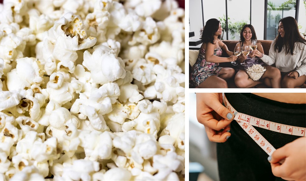 Group of women enjoying delicious popcorn