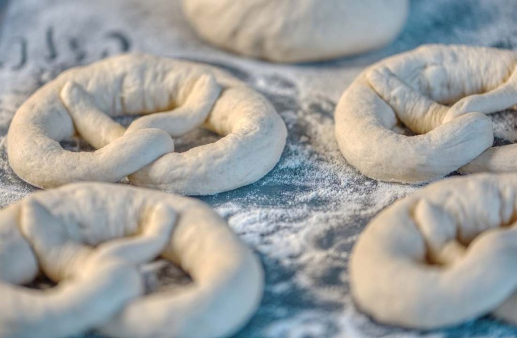 pretzels dough with Aluminum-Free Baking Powder